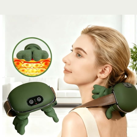Neck and Shoulder Massager Smart Neck Massage Pillow Wireless Kneading Massage Neck Vibration Heating