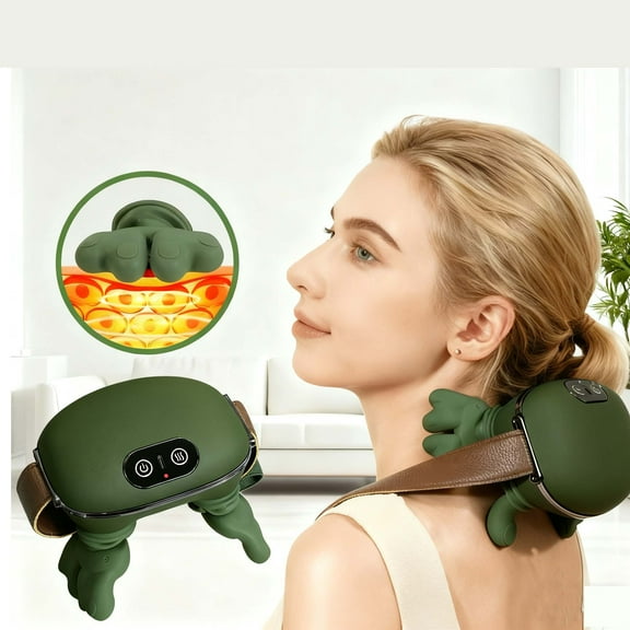 Neck and Shoulder Massager Smart Neck Massage Pillow Wireless Kneading Massage Neck Vibration Heating