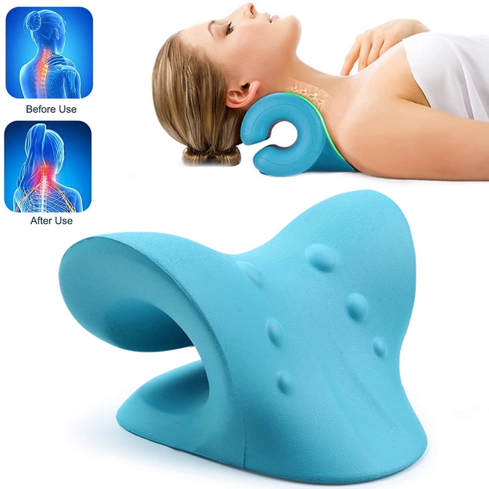 Neck and shoulder cervical relaxer spine relief pillow