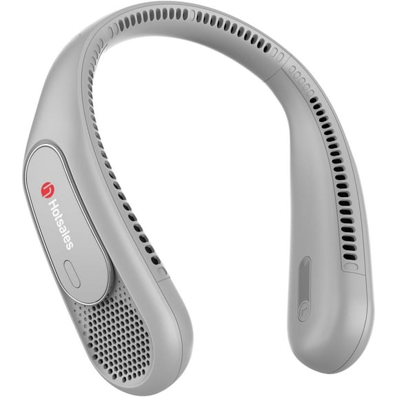 Neck fan, free bladeless neck fan, portable and rechargeable, wearable personal fan operated by 6000 mah battery