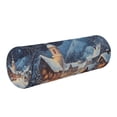 thumbnail image 1 of Neck pillow Round Cervical Pillow Cylindrical Pillow Lumbar Pillow Sofa Headrest Pillow Support For the Back, Neck and Head Christmas Snow Picture, 1 of 7