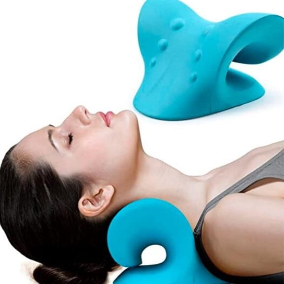 Neck relaxation pillow For jaw joint pain relief Helps cervical alignment Traction device Spine pillow neck stretcher Soft and comfortable for treatment and prevention of cervical spine disorders