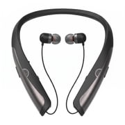 Neckband Bluetooth Headphone, Retractable Headphones with Bluetooth, Stereo Noise Cancelling Earphones Neckband Bluetooth Earphones for Office Meetings and Daily Commuting