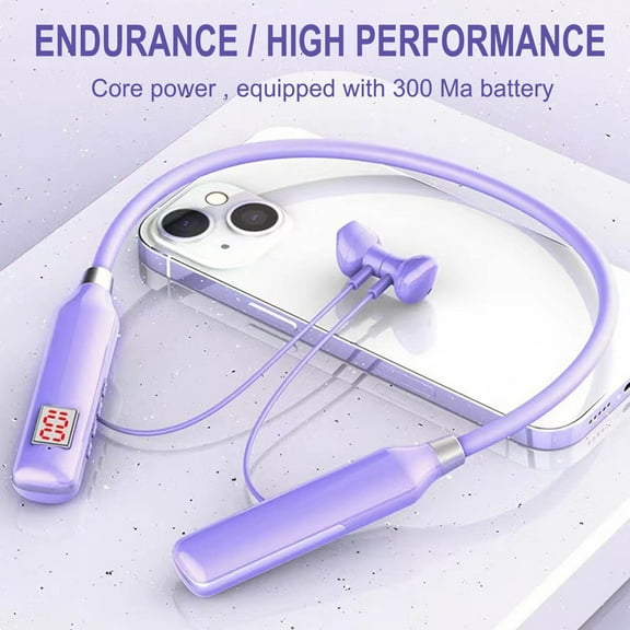 Neckband Bluetooth Headphones 20 Hours Extra Long Playback with Microphone Headset, 5.2 Strong Core Bluetooth Balanced Armature Drivers Stereo in Ear Wireless Headphones Waterproof