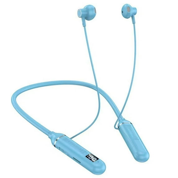 Neckband Bluetooth Headphones, Around The Neck Headphones 8H+ Playtime, Bluetooth Headsets with Call Vibration, Wireless Earbuds+Noise Isolation/Built-in Mic/IPX7 Waterproof,Blue