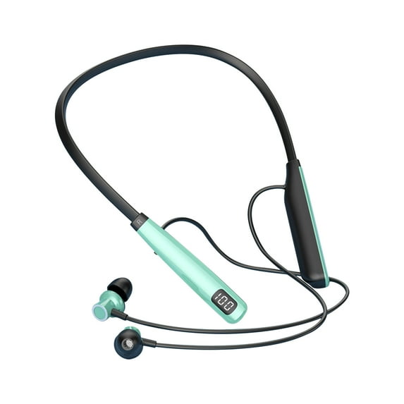 Neckband Bluetooth Headphones,Bluetooth 5.3,Ultra Long Battery 100H Playtime,LED Digital Display,Soft Skin‑Friendly Neck,HD Speaker,Magnetic Design,Noise Reduction,Comfort Wear Sports Earphones
