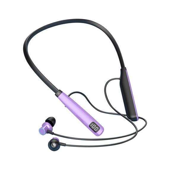 Neckband Bluetooth Headphones,Bluetooth 5.3,Ultra Long Battery 100H Playtime,LED Digital Display,Soft Skin‑Friendly Neck,HD Speaker,Magnetic Design,Noise Reduction,Comfort Wear Sports Earphones