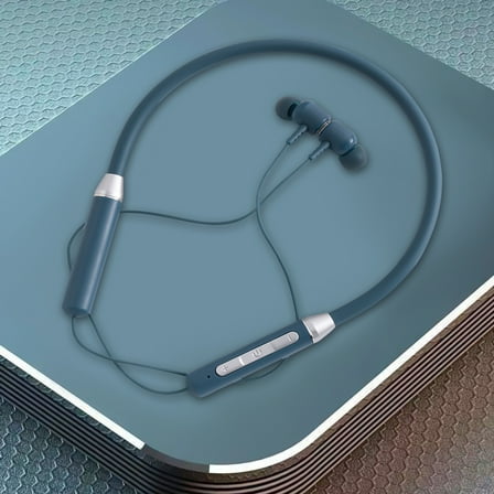 Neckband Bluetooth Headphones,HD Stereo Wireless Sports Earphones,Around Neck Bluetooth Headphones Noise Cancelling Mic,Magnetic Attraction (Green)