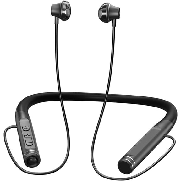 Neckband Bluetooth Headphones Wireless Earbuds with Microphone Flashlight Around the Neck Waterproof Sport Headset Noise Cancelling Ear Buds 120H Playtime for Running Cycling Cell Phone Android iOS