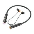 thumbnail image 1 of Neckband Headphones, Wireless Bluetooth Earphones with Flashlight, Long Battery Life Heavy Bass Noise Cancelling for Sports and Games, Black, 1 of 7