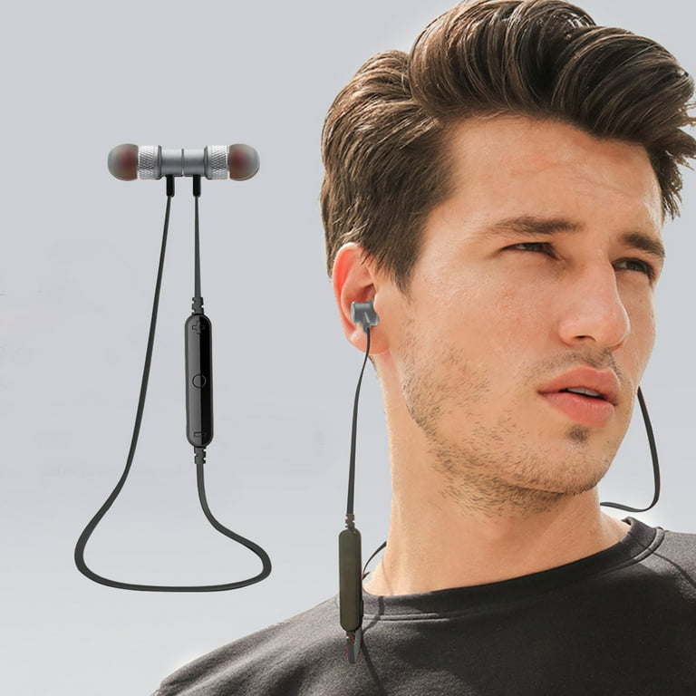Neckband Wireless Bluetooth Sports Headphones SportsHiFi Sound Quality Hanging Neck Lightweight Magnetic Suction Function In ear Type Remote Control