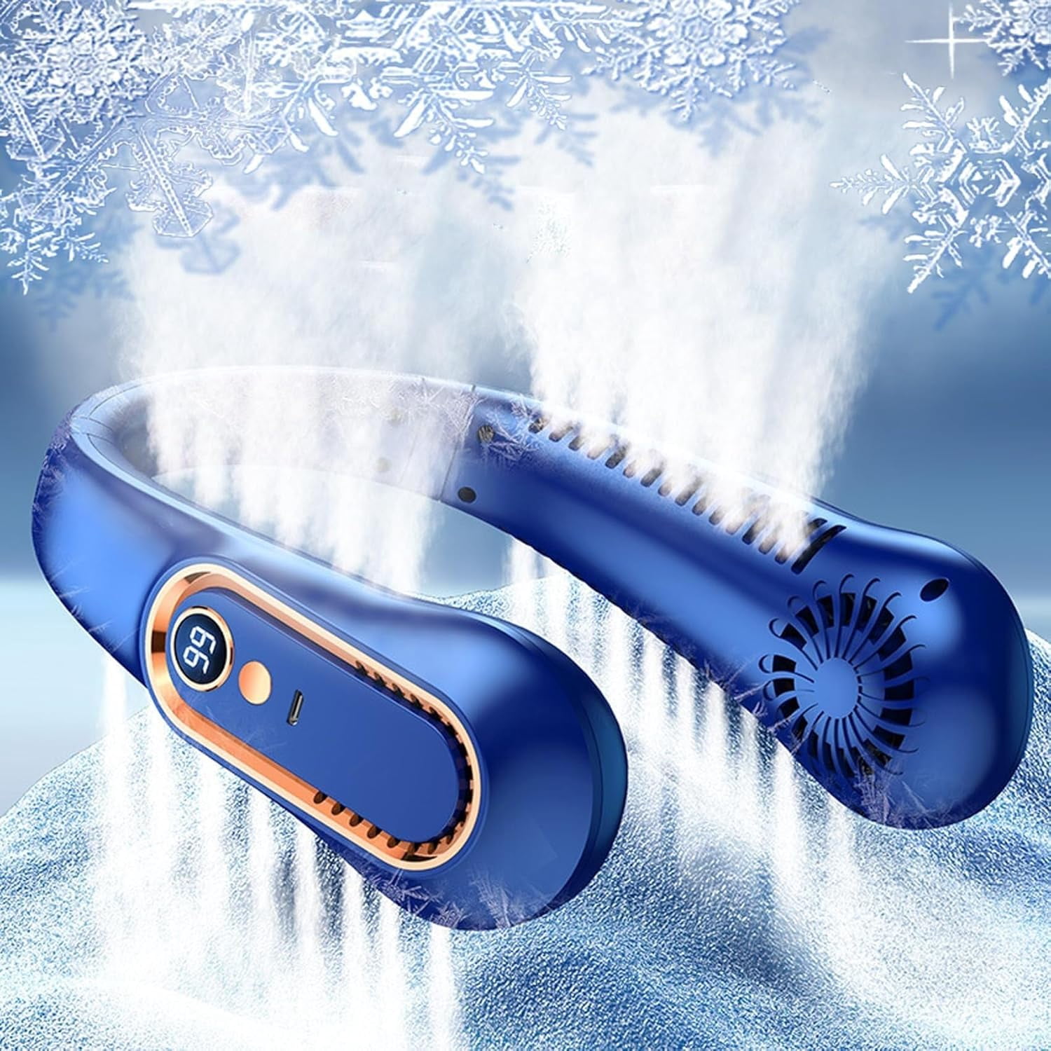 BreezeBuddy Wearable Neck Fan – Hands-Free Summer Cooling