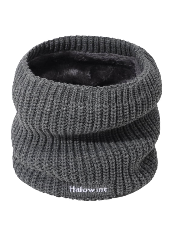 Neckerchief Winter Knit Scarf for Men Women Warm Wool Bib Windproof Cozy Yet Stylish Accessory