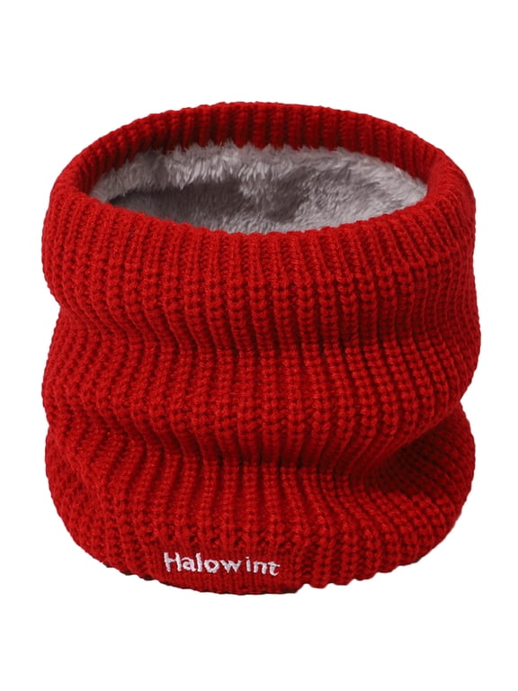 Neckerchief Winter Knit Scarf for Men Women Warm Wool Bib Windproof Cozy Yet Stylish Accessory