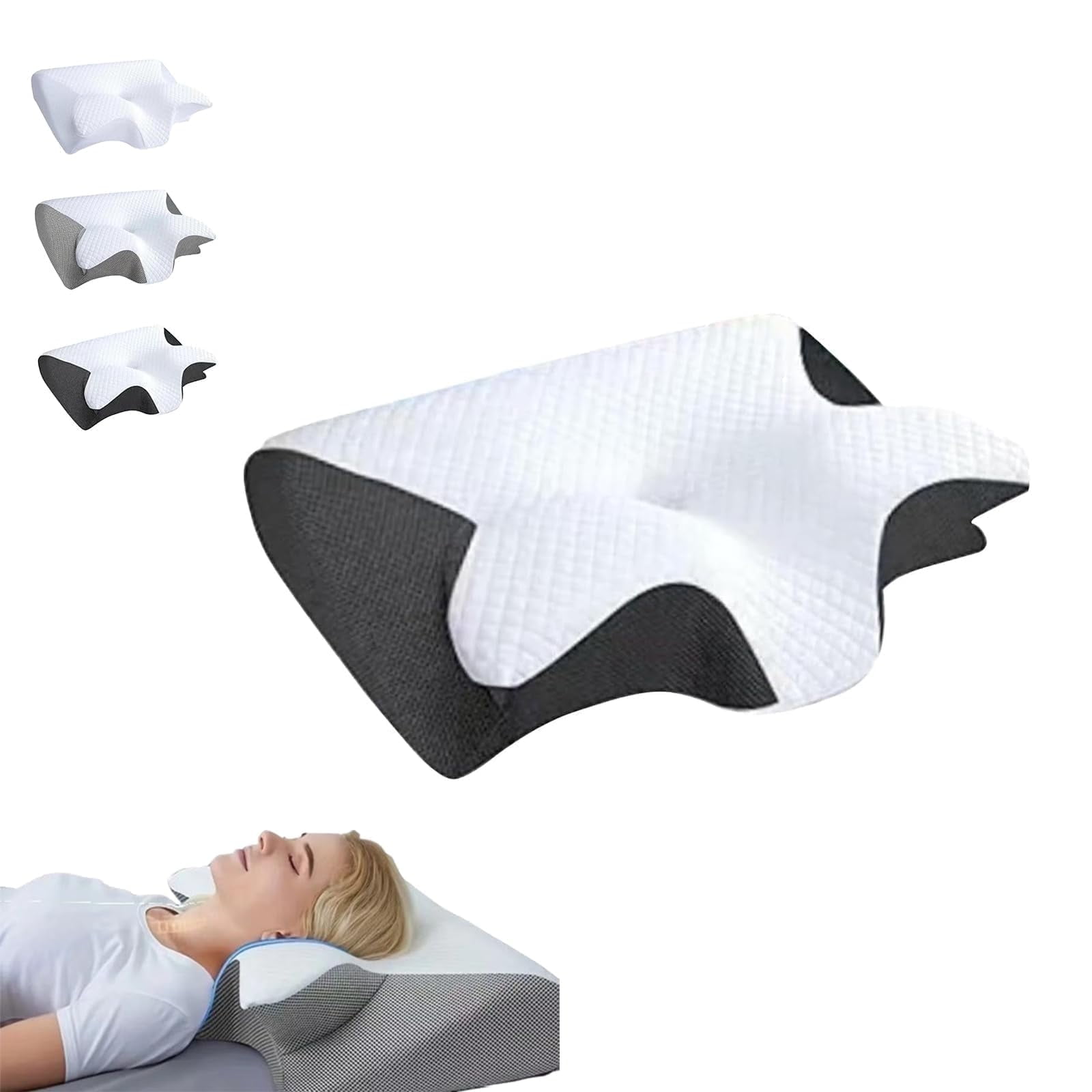 Pillow Hospitality Collection, Neck Pillows, Fits The Cervical Contour to Provide Support, Suitable for All People (Black)