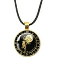 thumbnail image 1 of Necklace 12 Professional Constellations Zodiac Sign Pendant Rope Necklace Aries Leo Glass Chain Necklace Fashion Birthday Gift[d685], 1 of 1