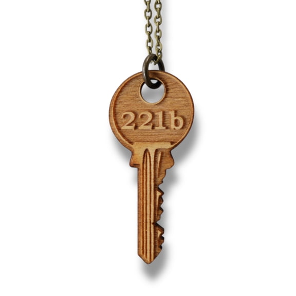 Necklace - 221b - Snake and Cable Link chains - Birch Wood