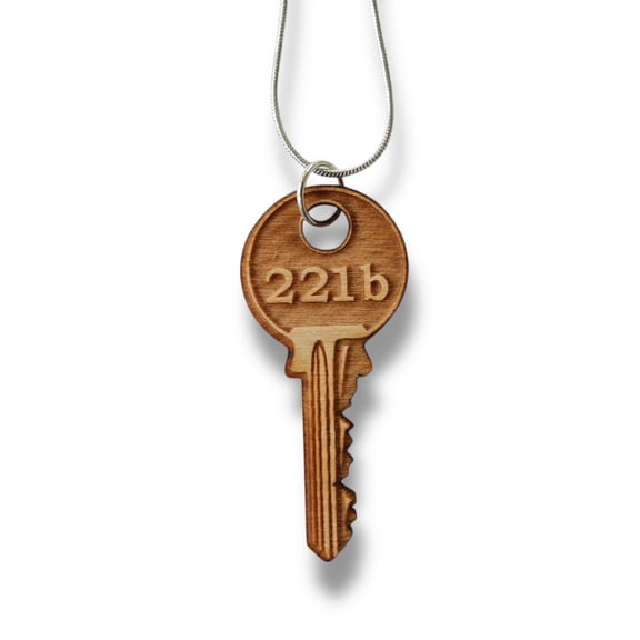 Necklace - 221b - Snake and Cable Link chains - Birch Wood