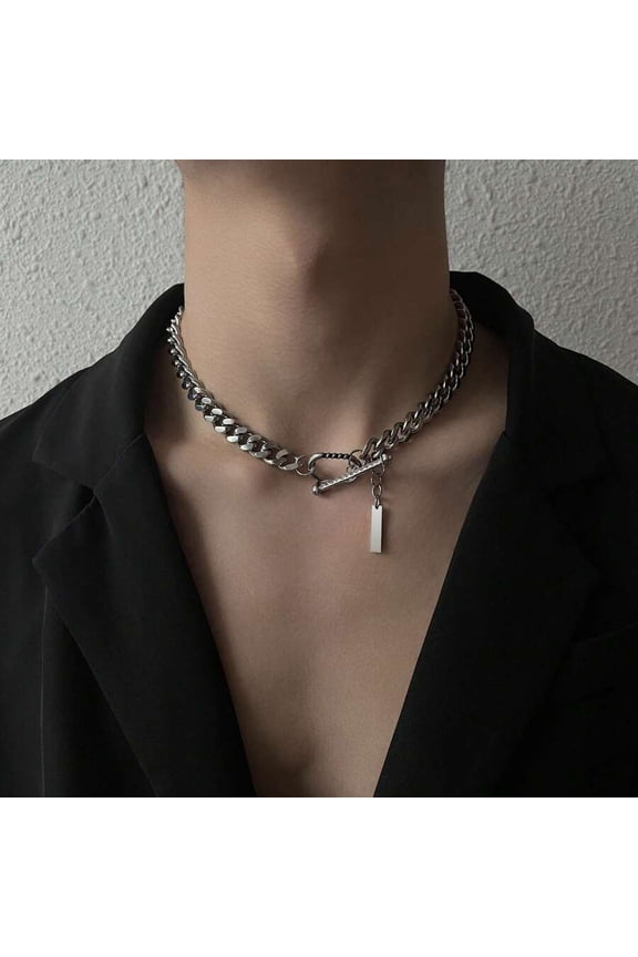 Necklace 45CM Necklace With Toggle Clasp 45CM Silvertone