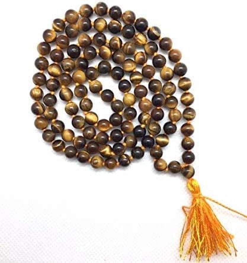 6mm Handcrafted 108 Mala Beads Necklace With Lotus Charm – Meditation & Spiritual Jewelry For Men & Women