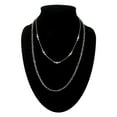 thumbnail image 1 of Necklace Chain Set Of 2 Silver Tone Link 24" 18" Ladies Adult Female, 1 of 5