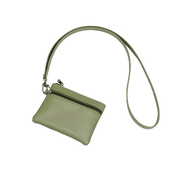 Necklace Coin Wallet Neck Hanging Coin Purse with Removable Lanyard Zipper Closure Card Holder for Men And Women Daily Use Travel