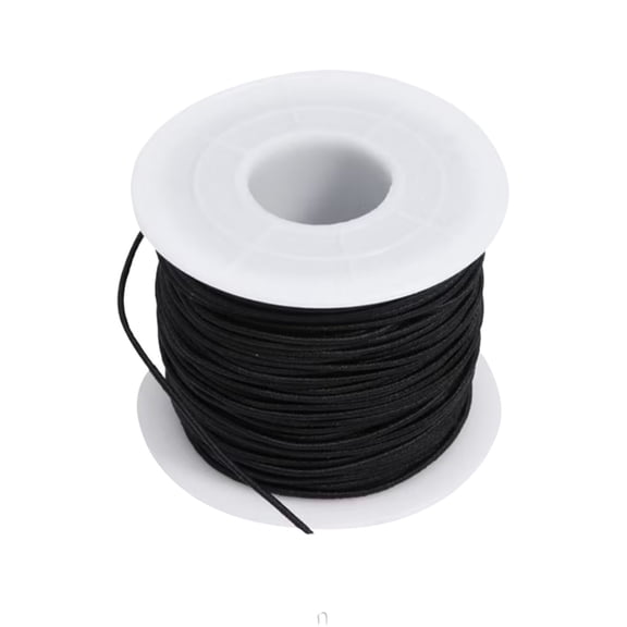 Necklace Cord, Jewelry String - Loetky 41M Rope, Black Interwoven for Beading and Diy Jewelry Making