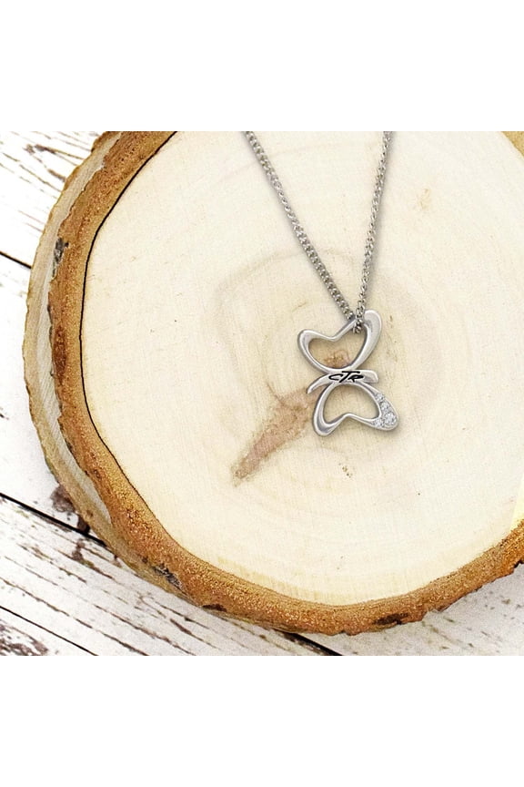 Necklace Ctr Butterfly W/stone