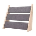 thumbnail image 1 of Segolike Necklace Display Holder Bracelet Storage Three Tier Display Shelf Rack Jewelry Organizer Stand for Showroom Showcase Counter Shop Retail Stores Gray Suede, 1 of 7