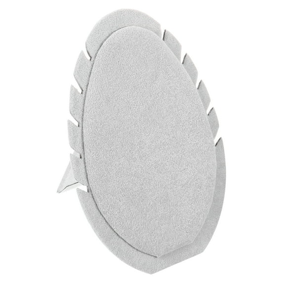 Necklace Display, Necklace Display Stand Necklace Stand Display Velvet with 5 Notch for Selling, Grey