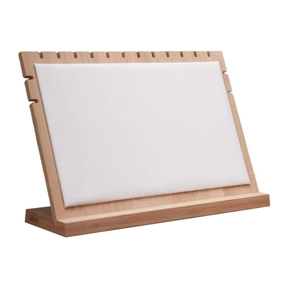 Necklace Display Stand Necklace Easel Showcase Chain Organizer Shelf Jewelry Organizer Holder for Store Bedroom Shop Decoration White