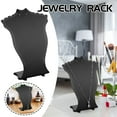 thumbnail image 1 of Necklace Display Stand for Jewelry – 4.7 Tall Plastic Bust Holder for Necklaces & Earrings, Black, Ideal for Home, Retail or Trade Shows, 1 of 9