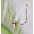 thumbnail image 1 of Necklace-Eden Merry-Sideways Cross-Gold, 1 of 1