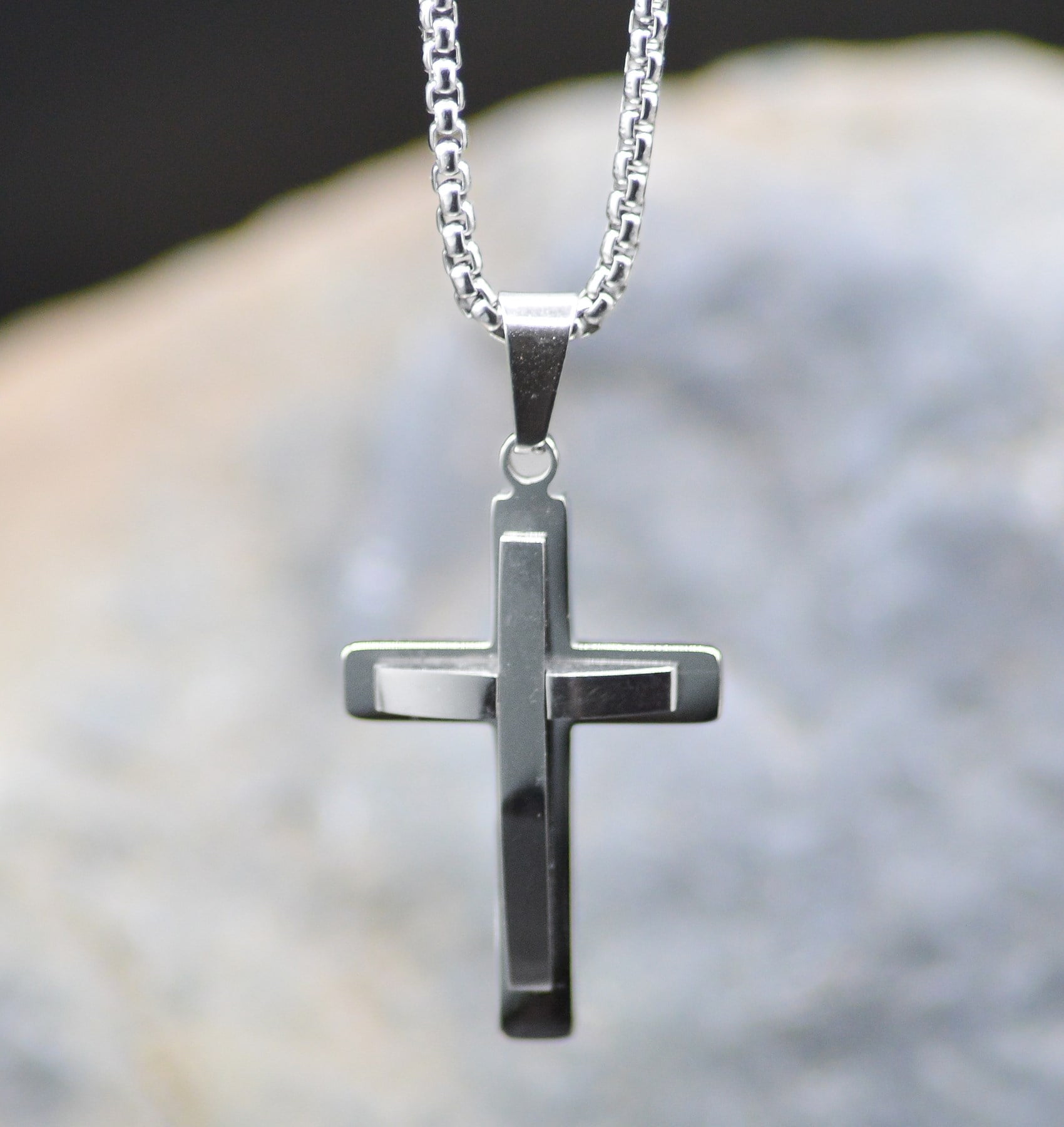 JAMES LAWRENCE COMPANY Necklace-Eden Merry-Silver-Cross