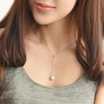 thumbnail image 1 of Necklace Exquisite Adjustable Single Faux Pearl Pendant Chain Women Jewelry for Daily Life, 1 of 6