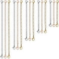 thumbnail image 1 of Necklace Extender, 15 PCS Chain Extenders for Necklaces, Premium Stainless Steel Jewelry Bracelet Anklet Necklace Extenders (5 Gold, 5 Silver, 5 Rose Gold), Length: 2" 3" 4" 5" 6", 1 of 5