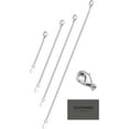 thumbnail image 1 of Necklace Extender Delicate Chain Extenders for Necklaces 4 Pcs 2" 3" 4" 6" inch Silver Chain Extensions for Necklaces Chokers Bracelets Anklets Lobster Claw Clasp from JIACHARMED, 1 of 5