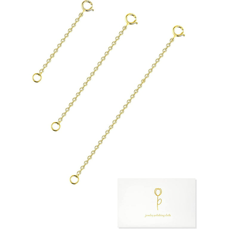 Sustainable Necklace Extenders  Recycled 14k Gold and Sterling Silver –  Lackadazee