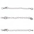 thumbnail image 1 of Necklace Extender White Gold Plated Solid Brass Necklace Bracelet Extenders Extension Chains for Neckalces 3Pcs, 1 of 11