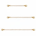 thumbnail image 1 of Necklace Extenders 14K Gold Plated Solid Brass Chain Extension Extenders for Necklace Bracelet Anklet（1 2 3 inch）, 1 of 11