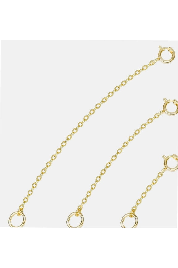 Necklace Extenders 925 Sterling Silver Chain Extension Necklace Bracelet Anklet Extender for Jewelry Making (1 2 3 inch)