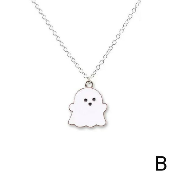 Necklace - Ghoul Halloween Spooky Charm Pendant NEW. Jewelry N5Y8