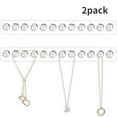 thumbnail image 1 of Necklace Holder, Acrylic Necklace Hanger, Wall Mount Necklace Organizer, Jewelry Hooks for Necklaces, Bracelets, Chains (2-pack Clear), 1 of 11