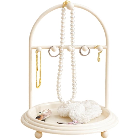 Necklace Holder Jewelry Display Stand – Necklace Organizer with Hooks for Storage and Hanging Bracelets, Keychains, and Home Room Décor