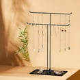 thumbnail image 1 of Necklace Holder- Metal Base Jewelry Organizer Stand, Aesthetic Jewelry Hanger Display for Necklaces, Bracelets, Rings, Exhibidor de Collares-Classic Black, 1 of 9
