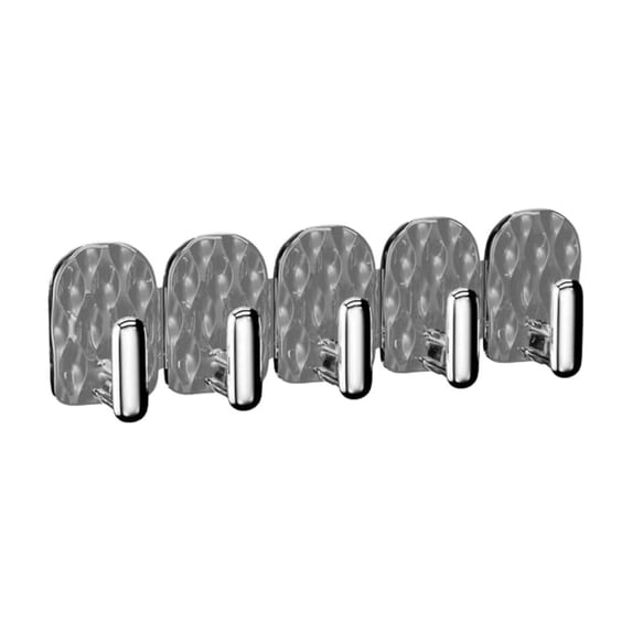Necklace Holder,Upgraded Wall Necklace Organizer with 5 Hooks,Wall Mounted Necklace Hanger Non Drilling Jewelry Storage Rack,Display Hanging Rack for Jewelry and Cosmetics(3.5x1x0.6")(Black)