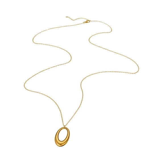 Necklace In Silver Tone Stainless Steel For Everyday Wear