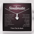 thumbnail image 1 of Necklace, Jewelry, White Gold, Love at First Sight Kissed My Soul Necklace, Wife, Valentine Gift, Anniversary Gift, White Alluring Necklace, 1 of 6