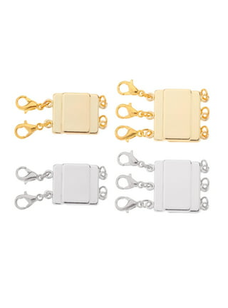  2 Sets Necklace Layering Clasps Gold and Silver Multi Strand  Clasps,Layered Necklace Spacer Clasp, Necklace Connectors for Multiple  Necklaces Seperator Clasps for Layered Look (3Gold+3silver)