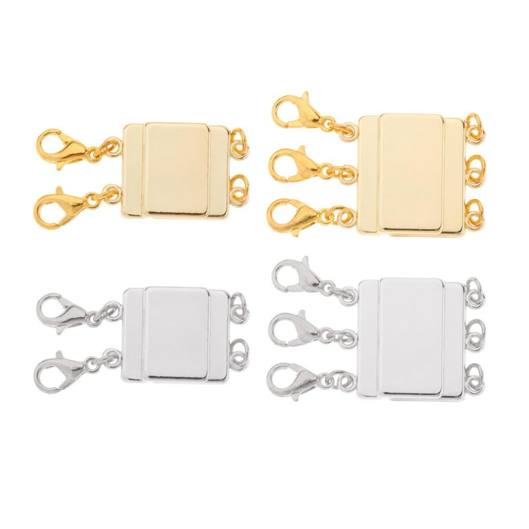 Necklace Laye Clasp, Multi 2 - 3 Chain Detangler, Layered Clasp, Untangling  Multi Strand Separator, Necklace Connector - 4pcs 